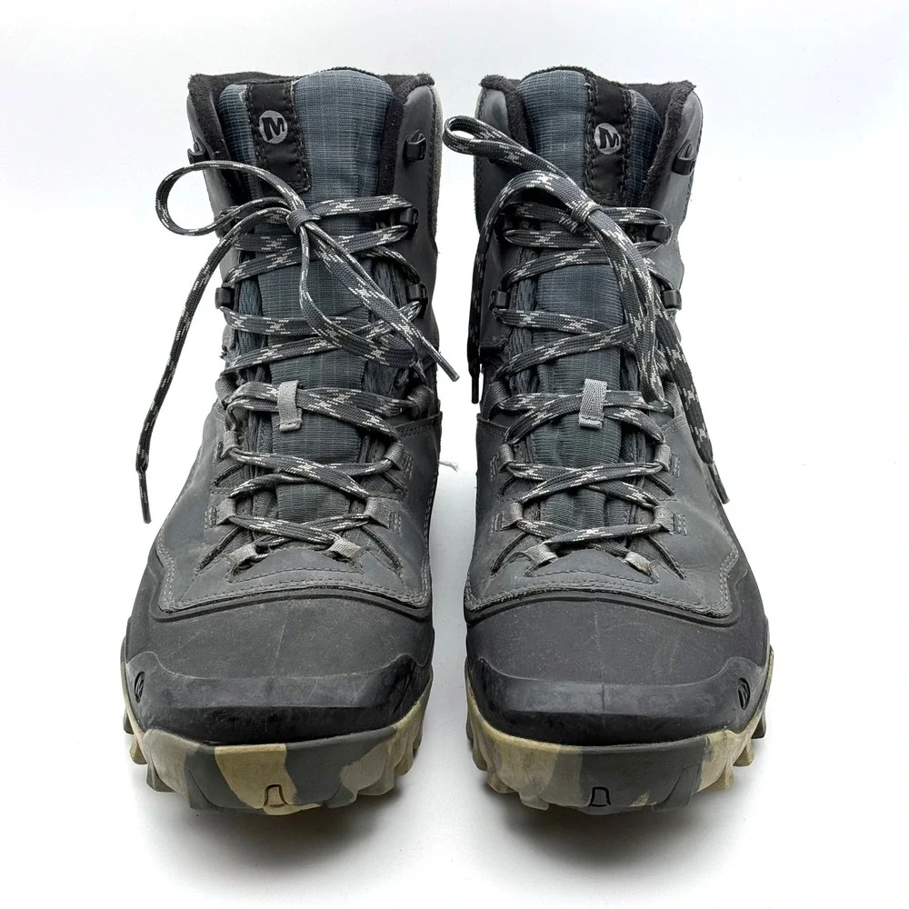 Merrell Monument Hiking Boots Mens 10.5 Gray 400g Insulated Waterproof J32515